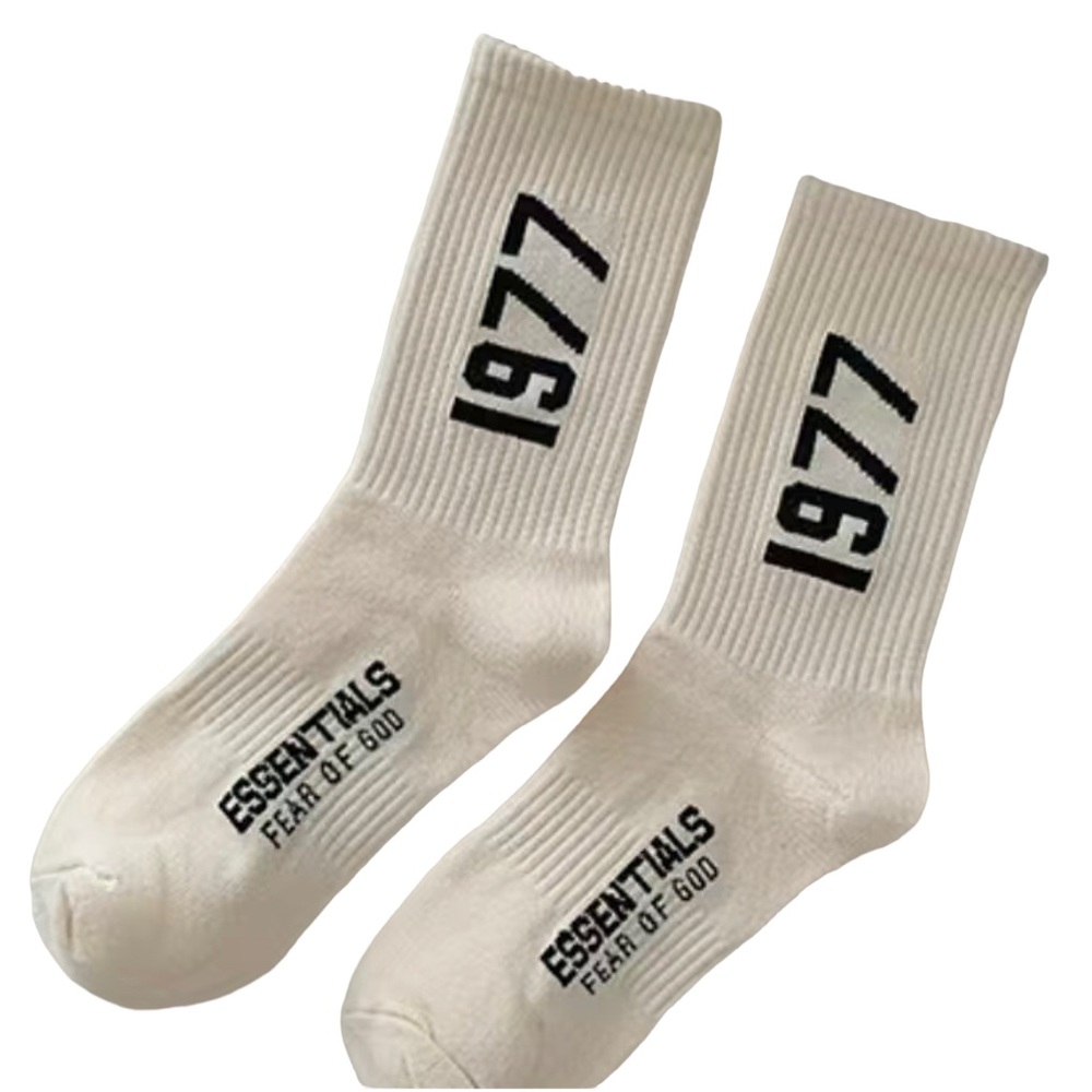 Essentials, socks, creamy